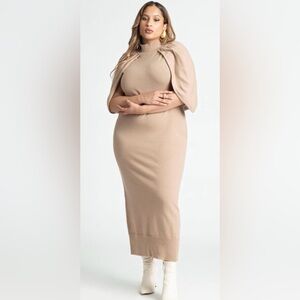 Eloquii Sweater Cape Dress